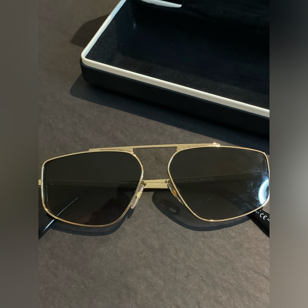 Givenchy Gold and Black Sunglasses